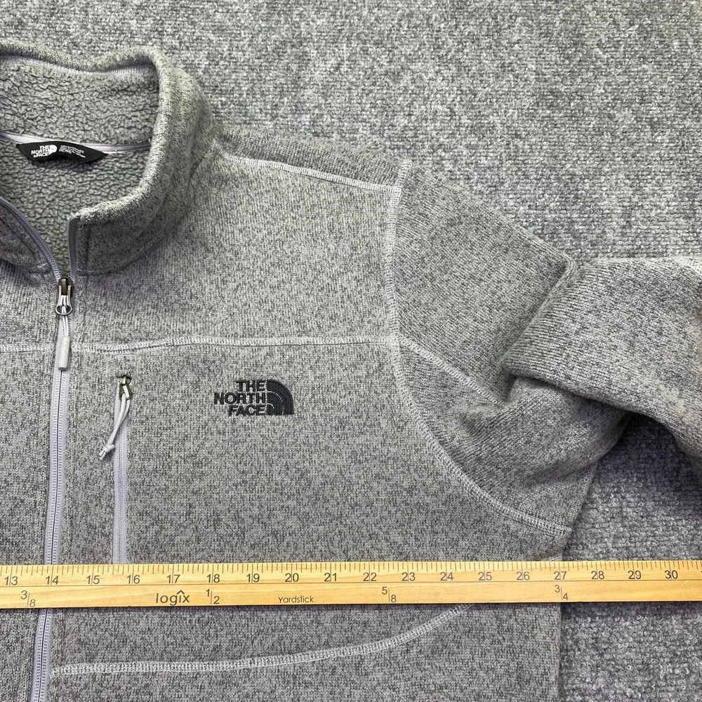 The North Face Mens Gordon Lyons Full Zip Fleece Jacket Grey XXL NF0A3LH7